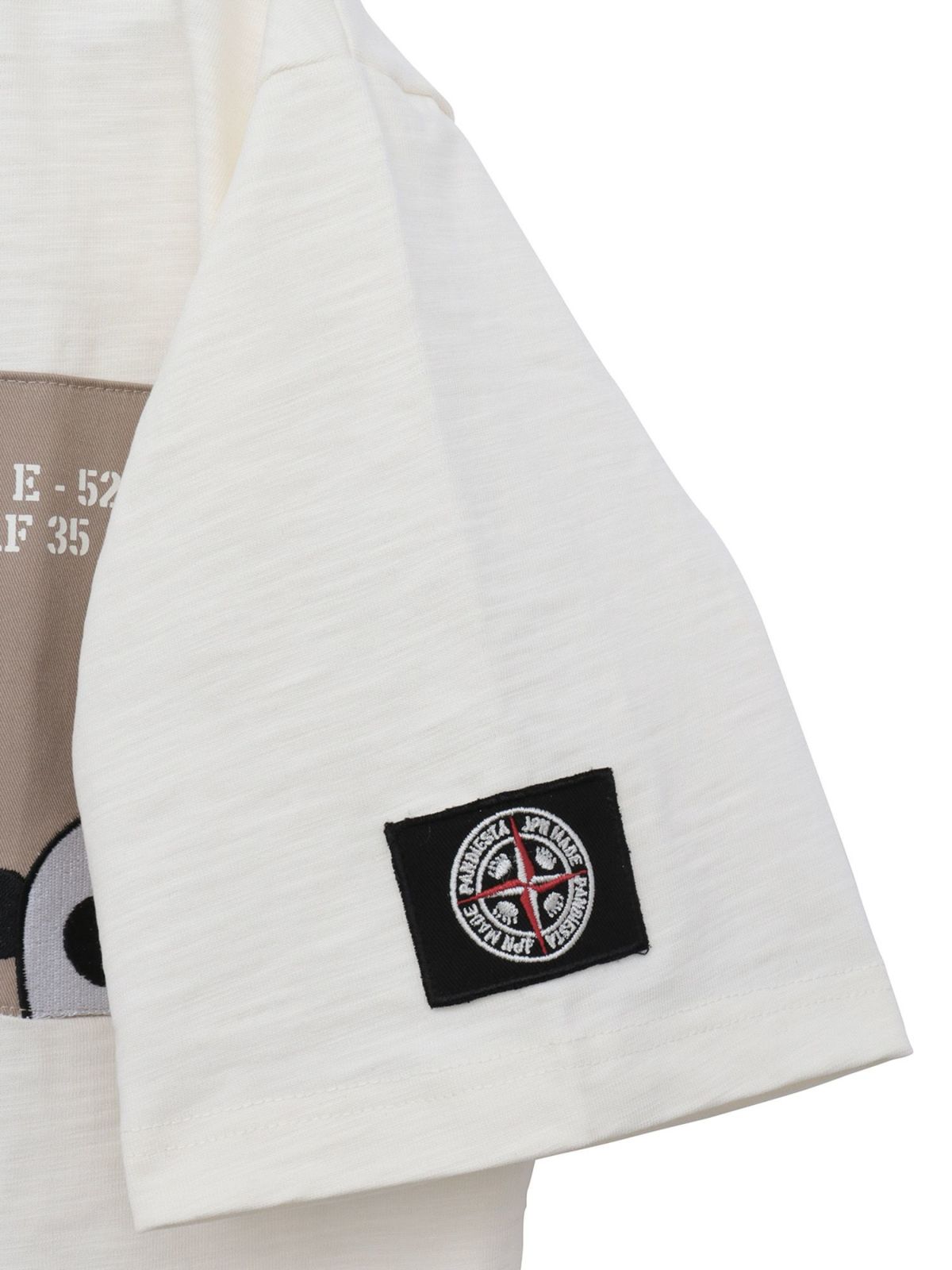 【PANDIESTA JAPAN】サコッシュ風ポケット付き ツイル切替Tシャツ