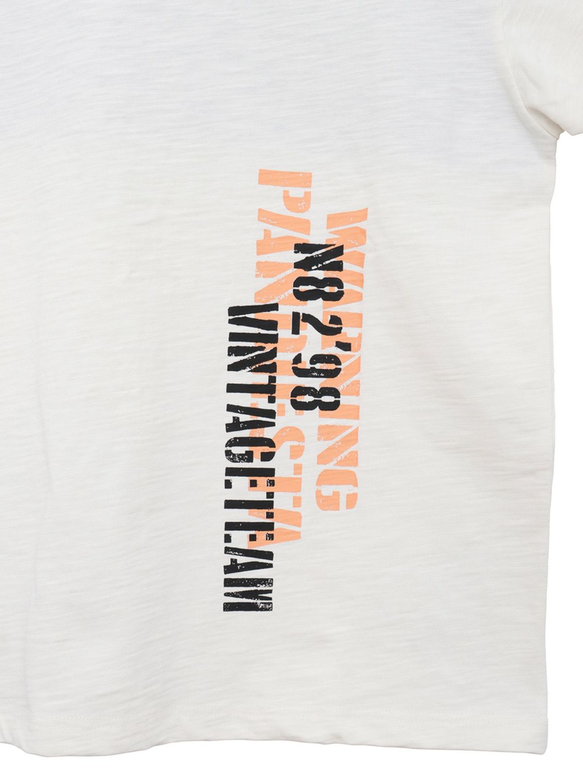 【PANDIESTA JAPAN】サコッシュ風ポケット付き ツイル切替Tシャツ