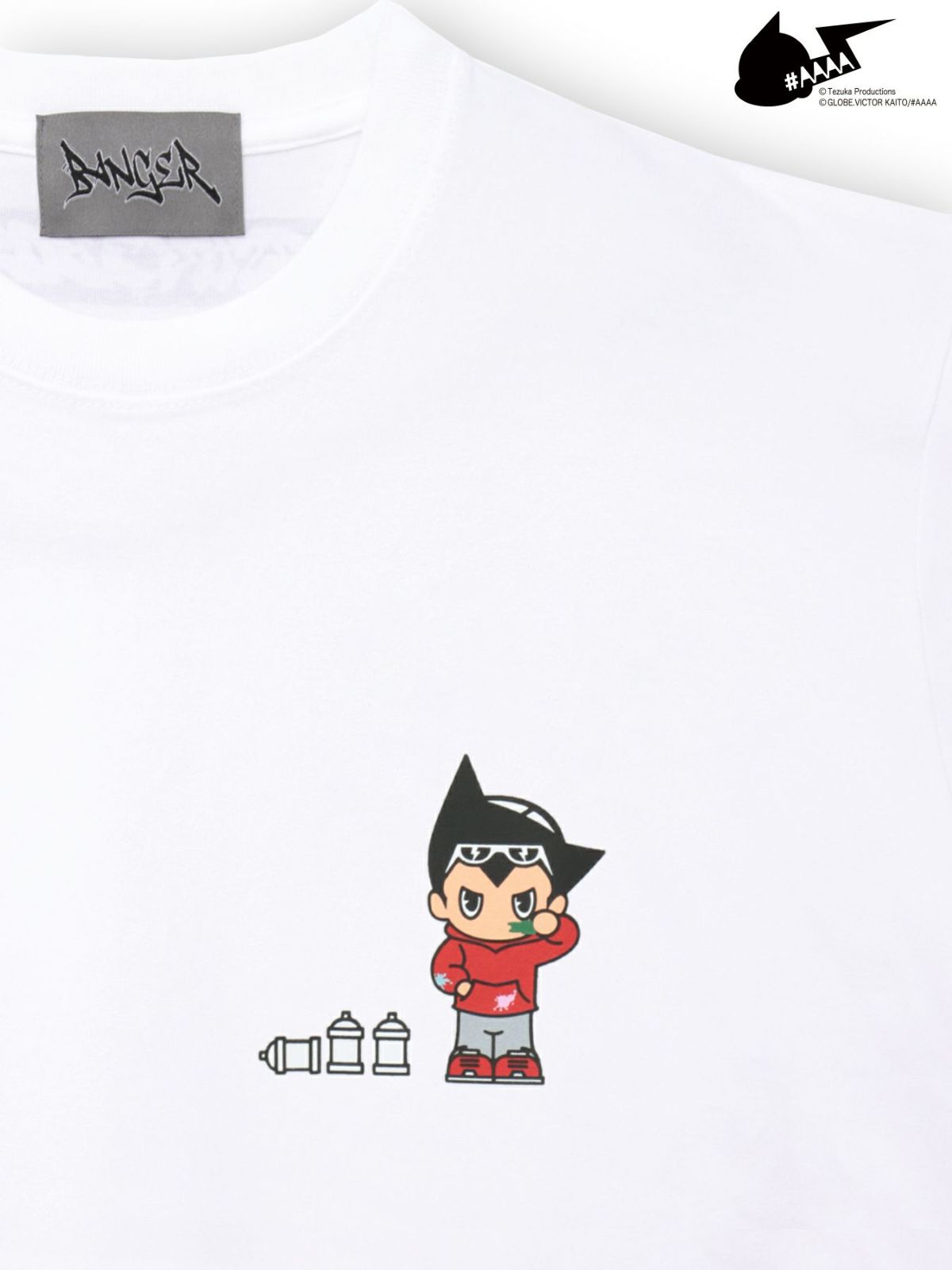 【＃AAAA ATOM×BANGER】ワンポイントプリントTシャツ