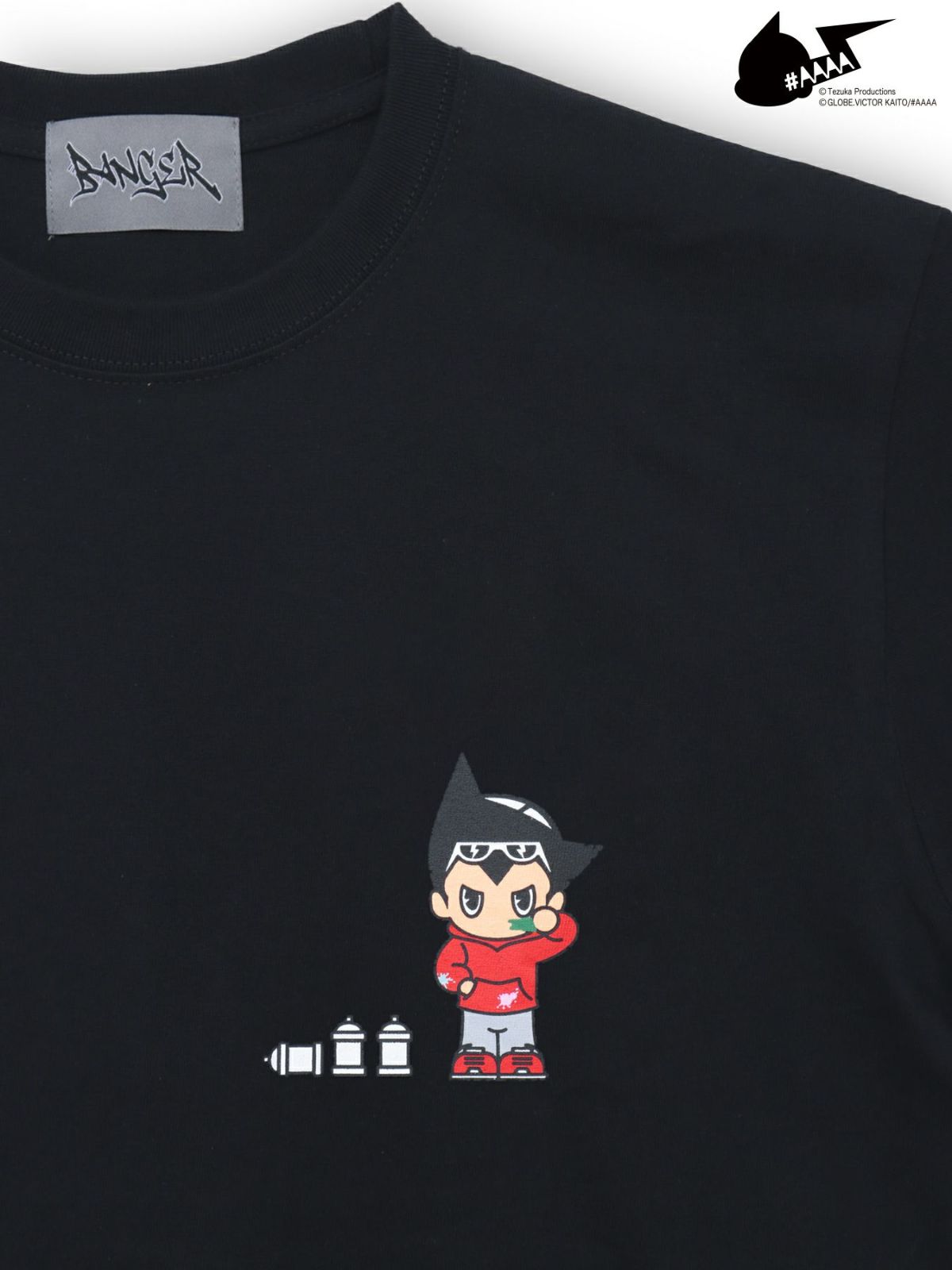 【＃AAAA ATOM×BANGER】ワンポイントプリントTシャツ