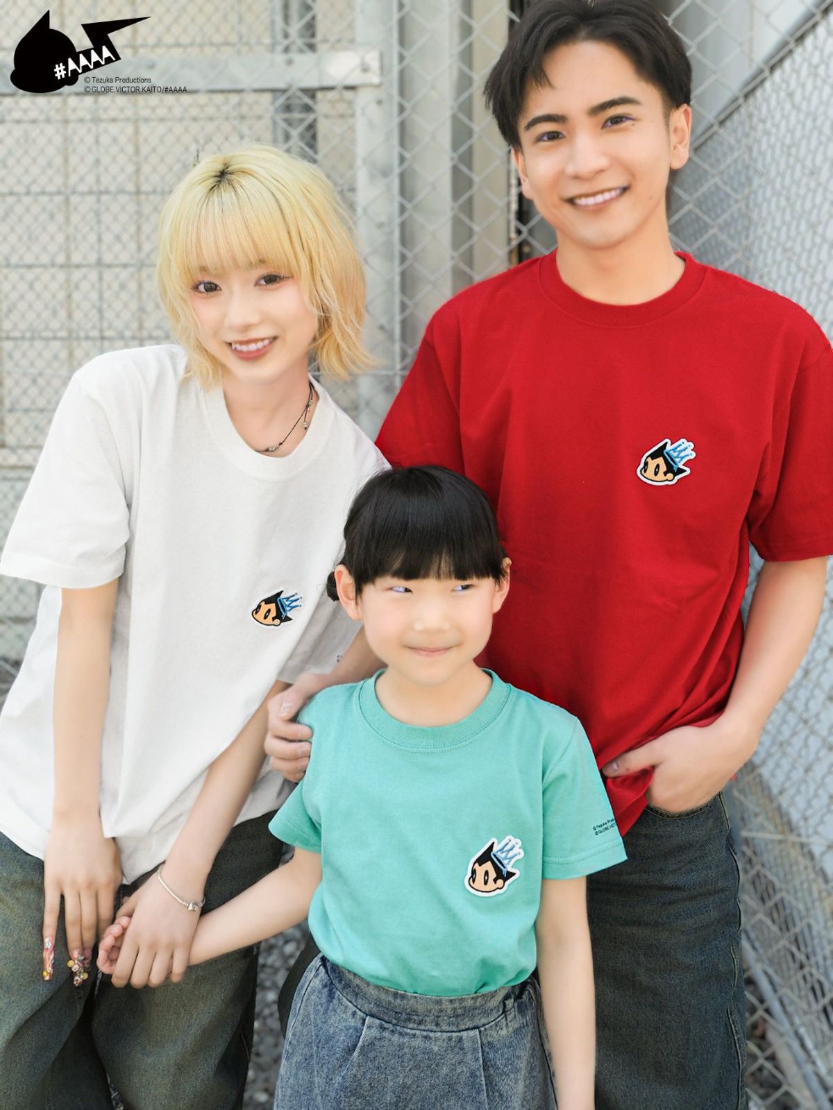 【＃AAAA ATOM×BANGER】ワンポイント刺繍ワッペンTシャツ