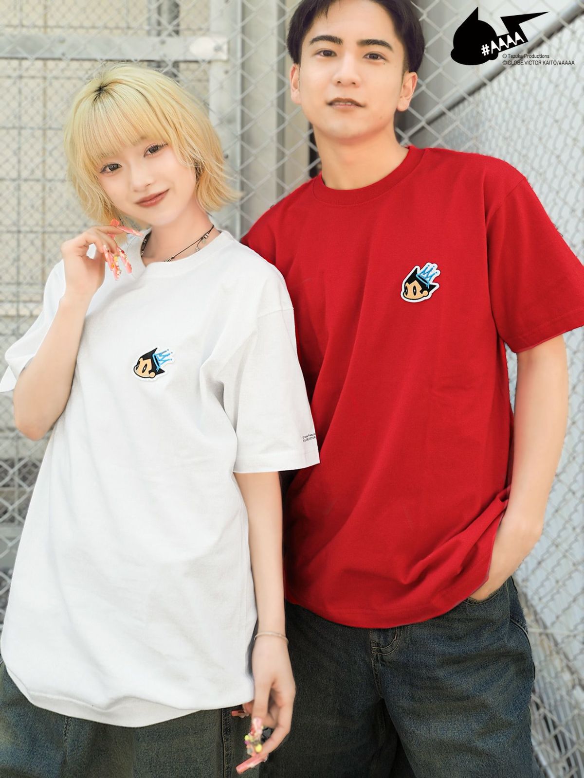 【＃AAAA ATOM×BANGER】ワンポイント刺繍ワッペンTシャツ
