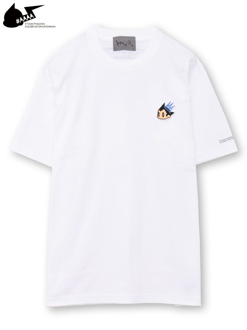 【＃AAAA ATOM×BANGER】ワンポイント刺繍ワッペンTシャツ