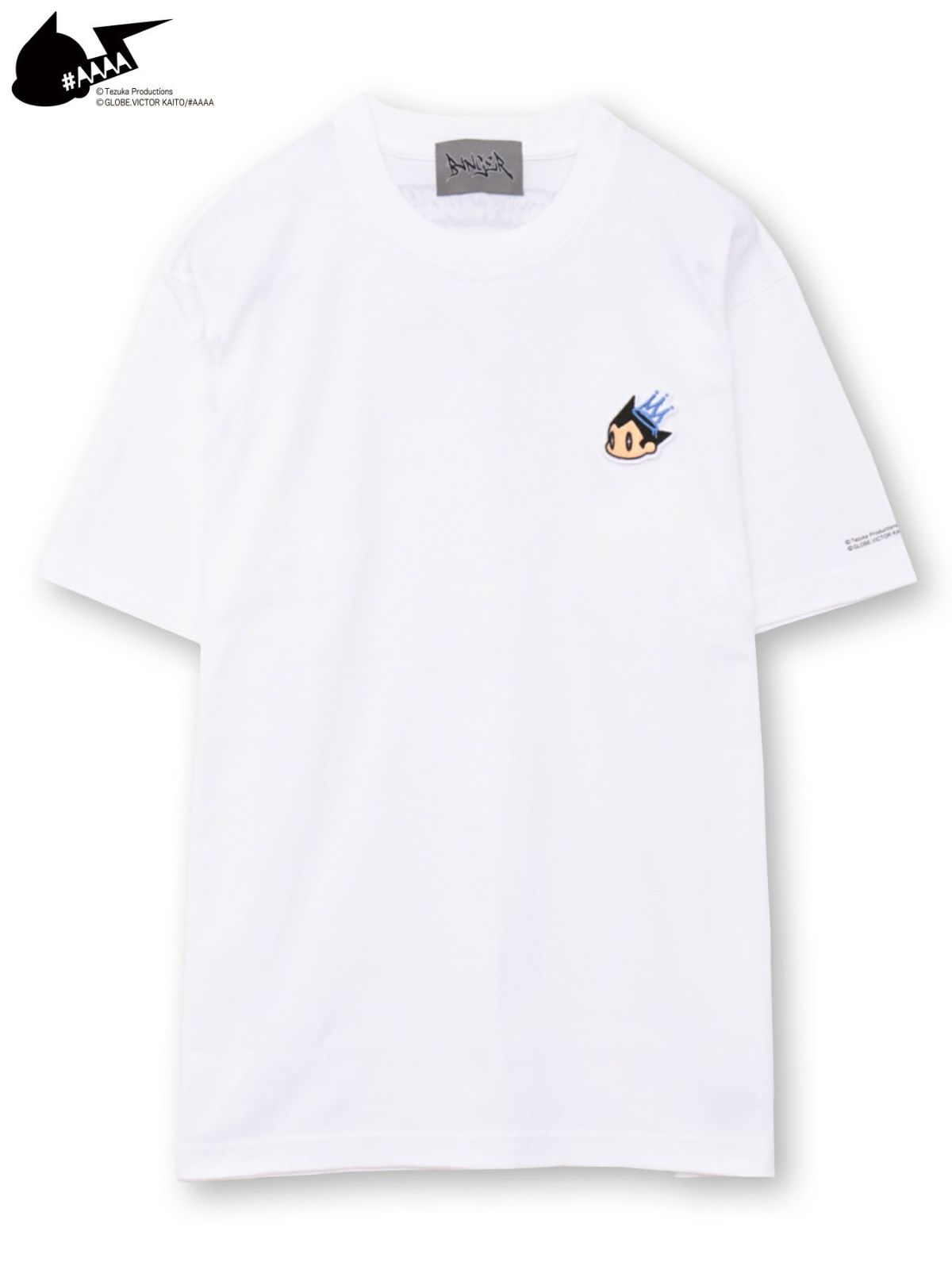 【＃AAAA ATOM×BANGER】ワンポイント刺繍ワッペンTシャツ