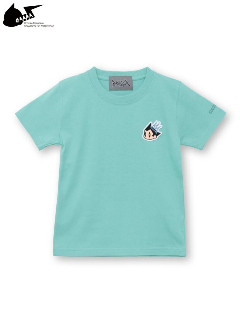 【＃AAAA ATOM×BANGER】ワンポイント刺繍ワッペンTシャツ＜kid'sサイズ＞
