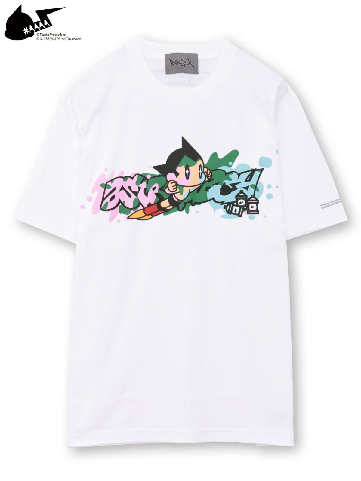 【＃AAAA ATOM×BANGER】スプレーアートプリントTシャツ