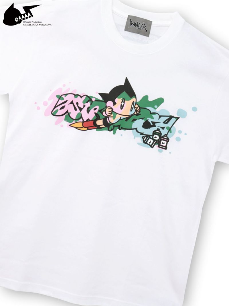【＃AAAA ATOM×BANGER】スプレーアートプリントTシャツ