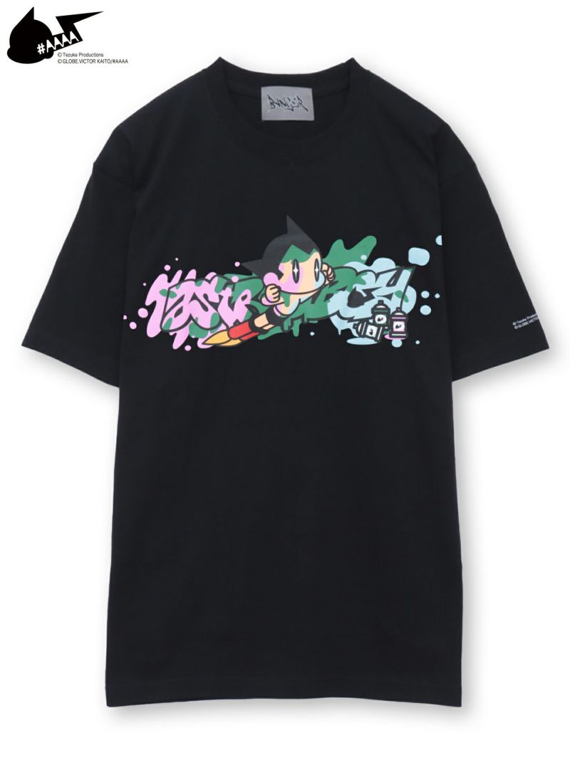 【＃AAAA ATOM×BANGER】スプレーアートプリントTシャツ