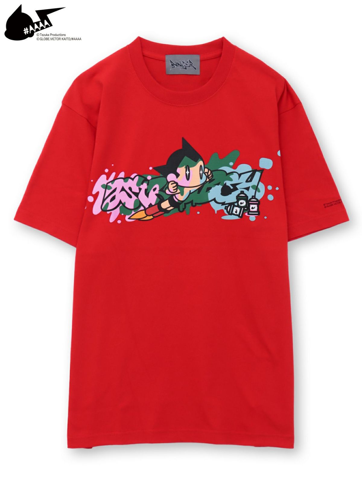 【＃AAAA ATOM×BANGER】スプレーアートプリントTシャツ