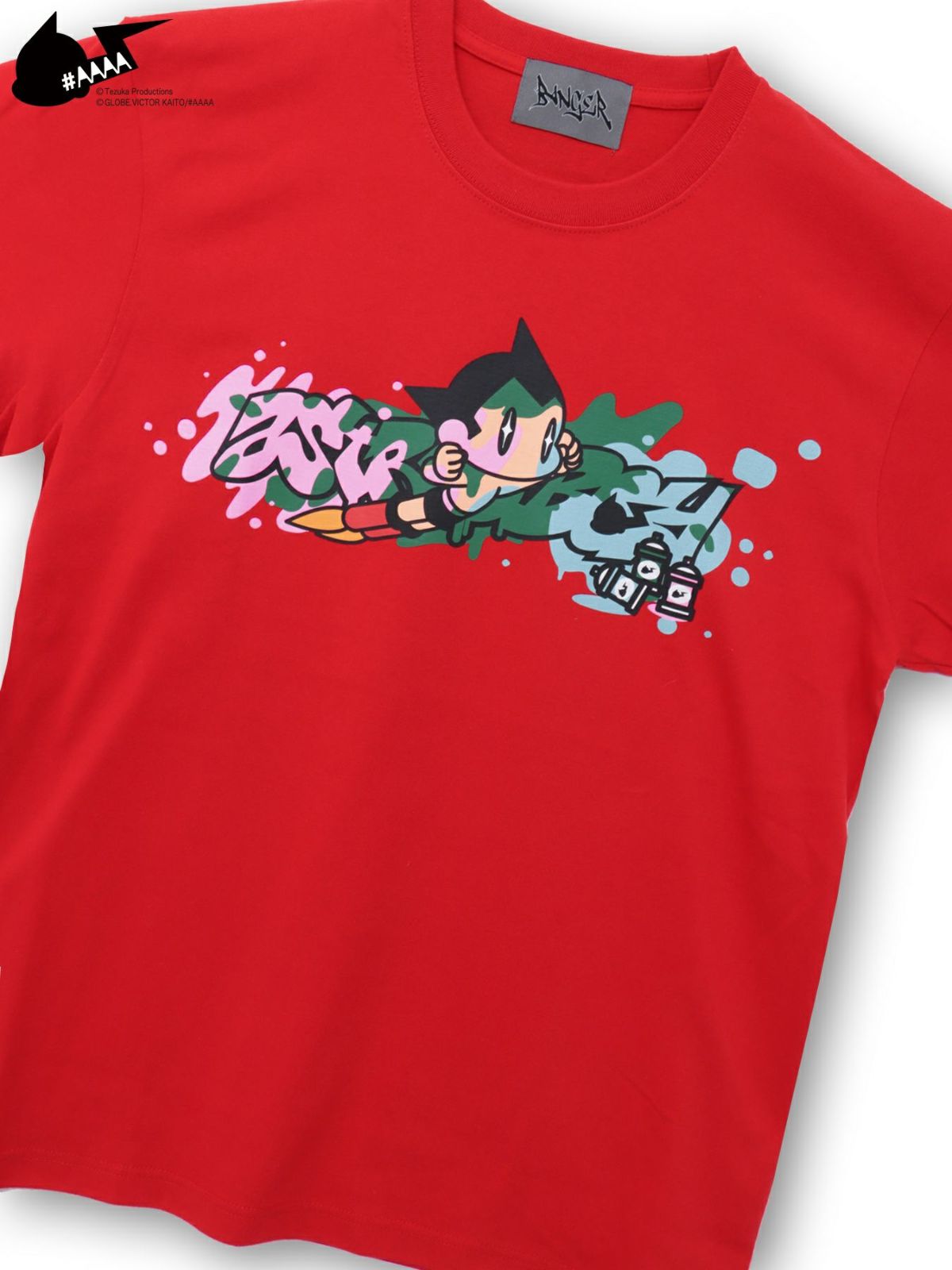 【＃AAAA ATOM×BANGER】スプレーアートプリントTシャツ