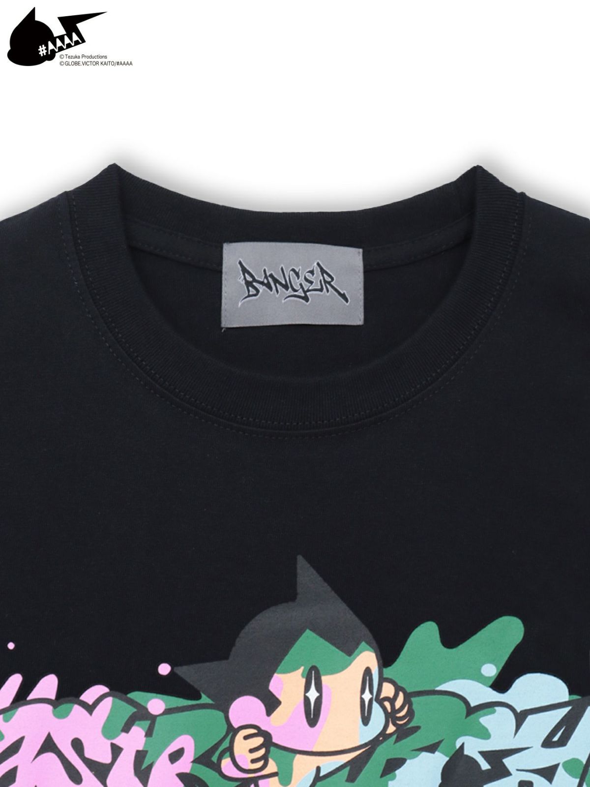 【＃AAAA ATOM×BANGER】スプレーアートプリントTシャツ