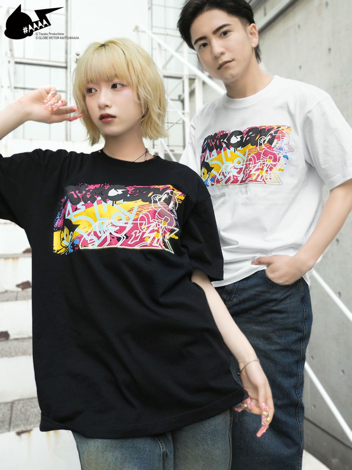【＃AAAA ATOM×BANGER】ビッグハート プリントTシャツ