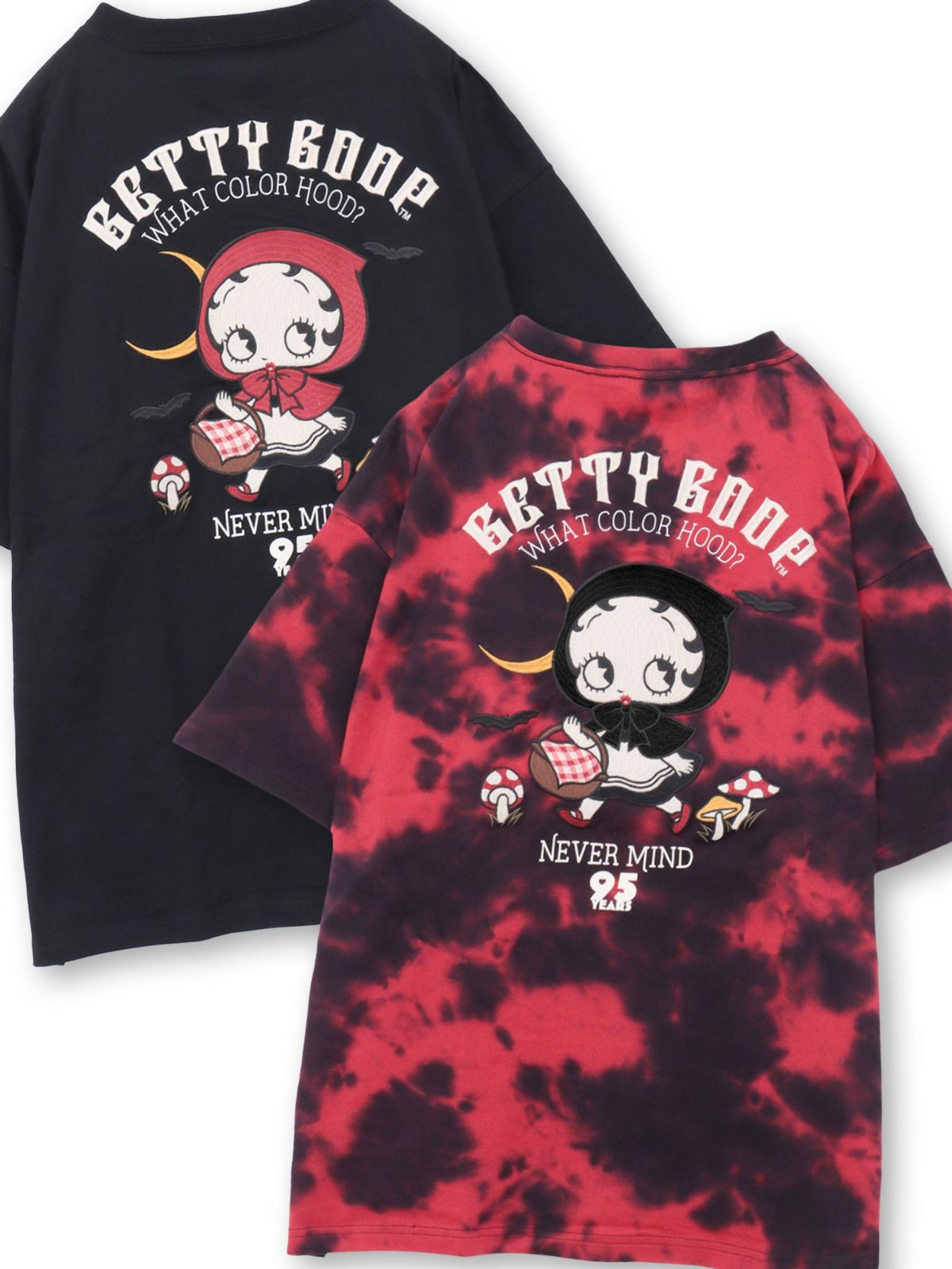【BETTY BOOP】“赤ずきんベイビーベティ”刺繍Tシャツ