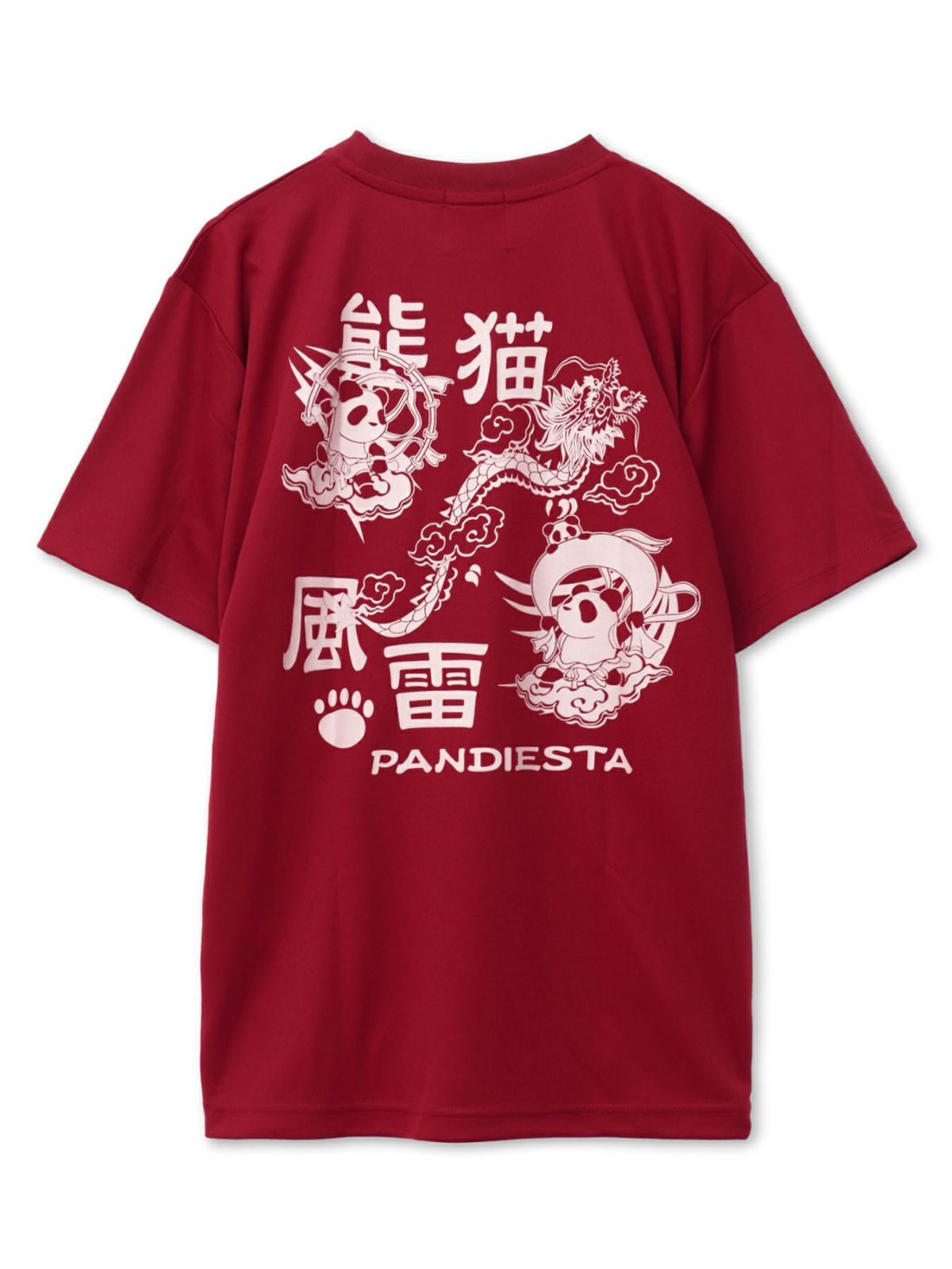 【PANDIESTA JAPAN】“風雷熊猫”DRYメッシュ素材Tシャツ