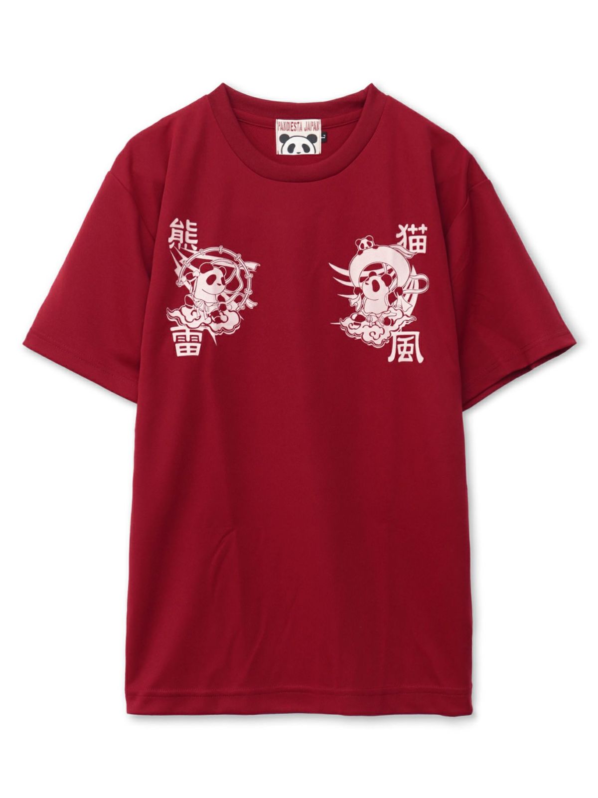 【PANDIESTA JAPAN】“風雷熊猫”DRYメッシュ素材Tシャツ