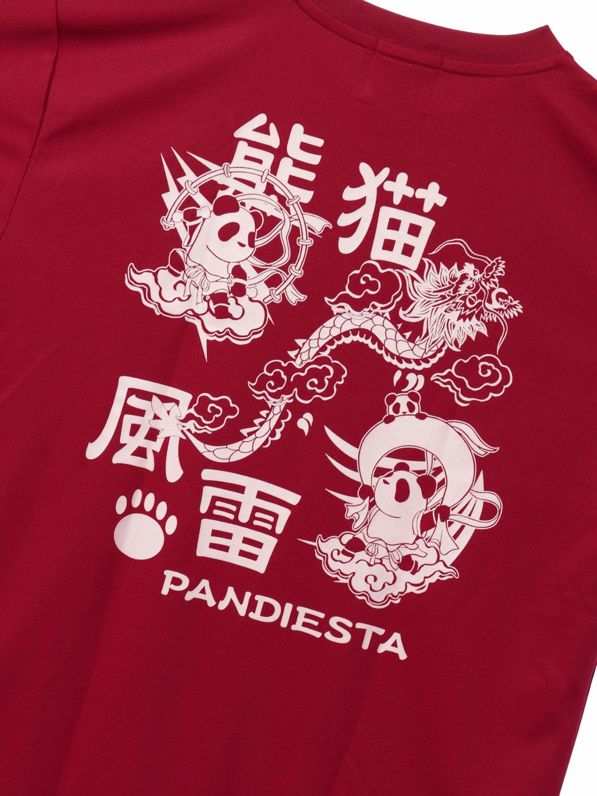 【PANDIESTA JAPAN】“風雷熊猫”DRYメッシュ素材Tシャツ