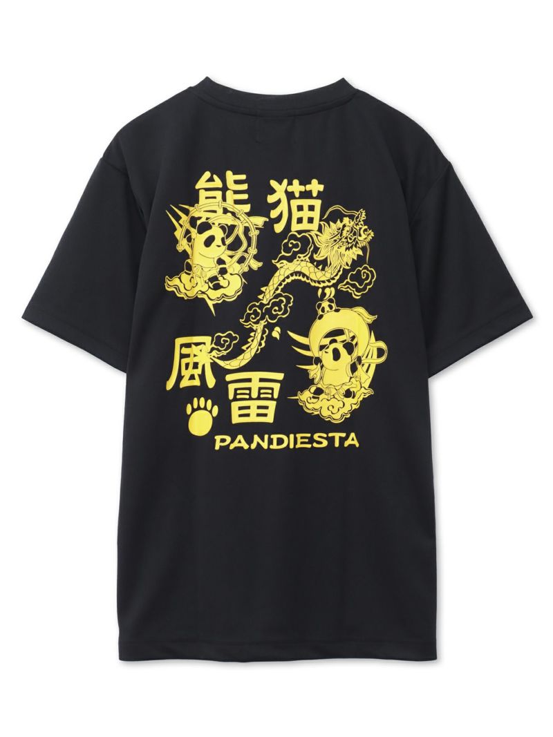 【PANDIESTA JAPAN】“風雷熊猫”DRYメッシュ素材Tシャツ