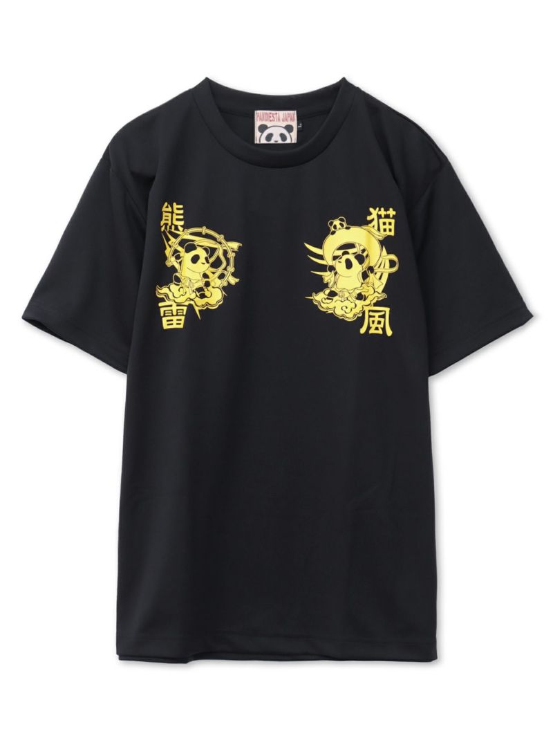 【PANDIESTA JAPAN】“風雷熊猫”DRYメッシュ素材Tシャツ