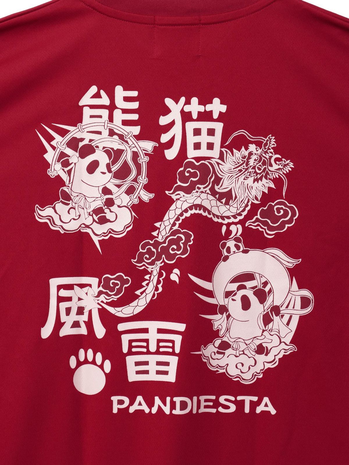 【PANDIESTA JAPAN】“風雷熊猫”DRYメッシュ素材Tシャツ