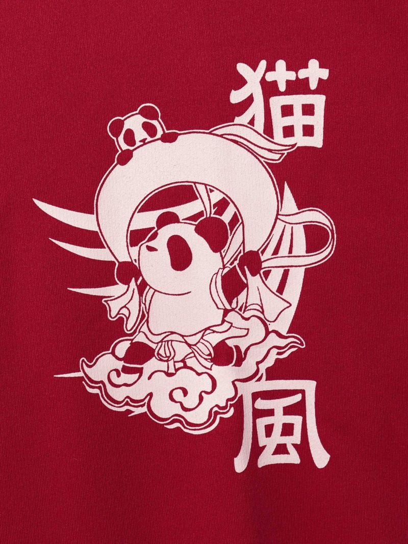 【PANDIESTA JAPAN】“風雷熊猫”DRYメッシュ素材Tシャツ