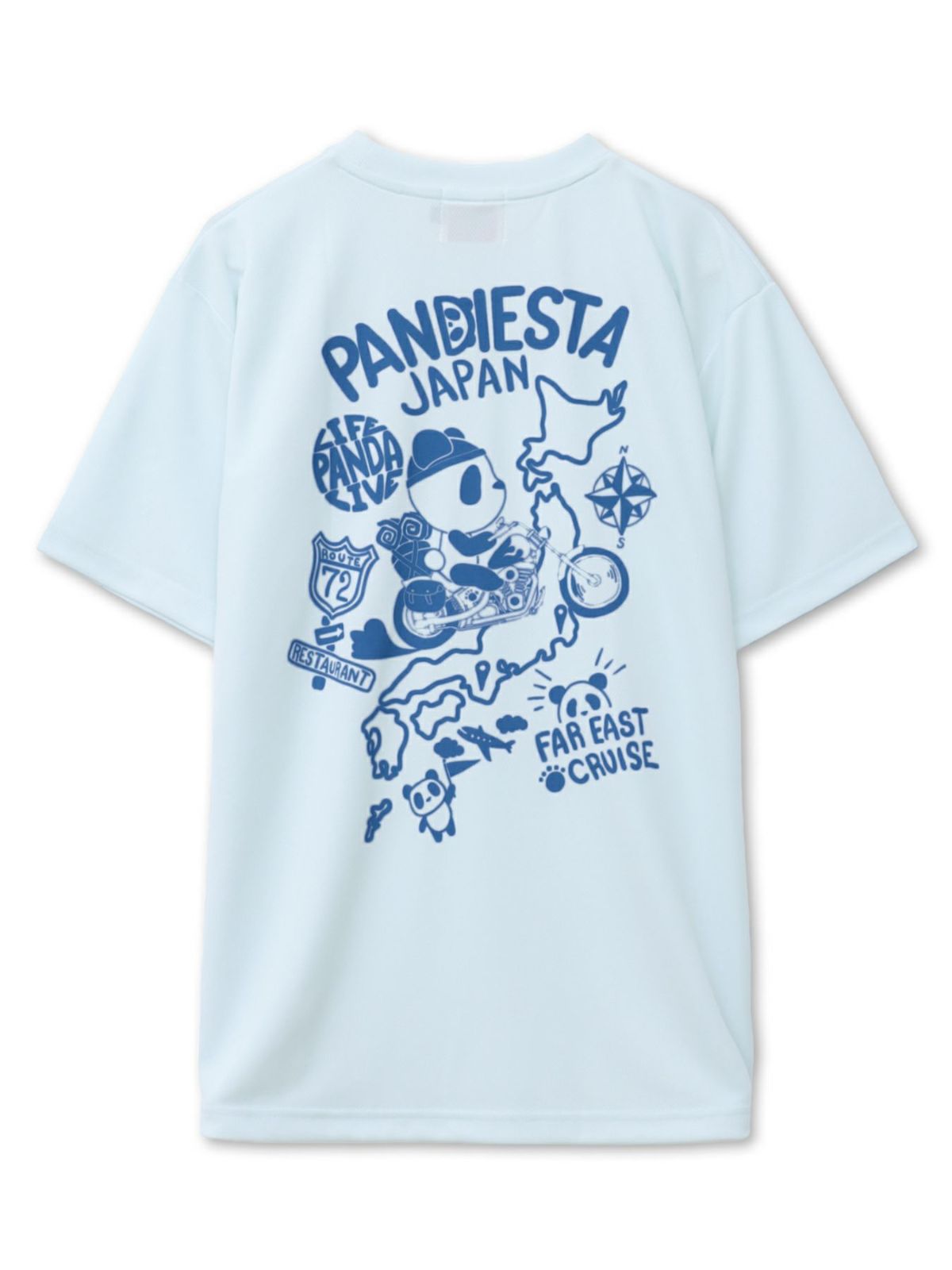 【PANDIESTA JAPAN】“日本縦断”DRYメッシュ素材Tシャツ