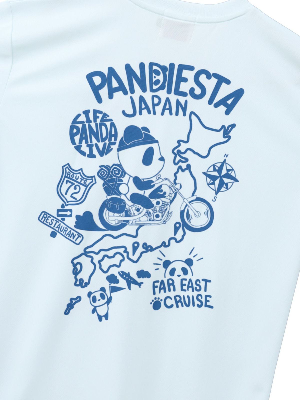 【PANDIESTA JAPAN】“日本縦断”DRYメッシュ素材Tシャツ