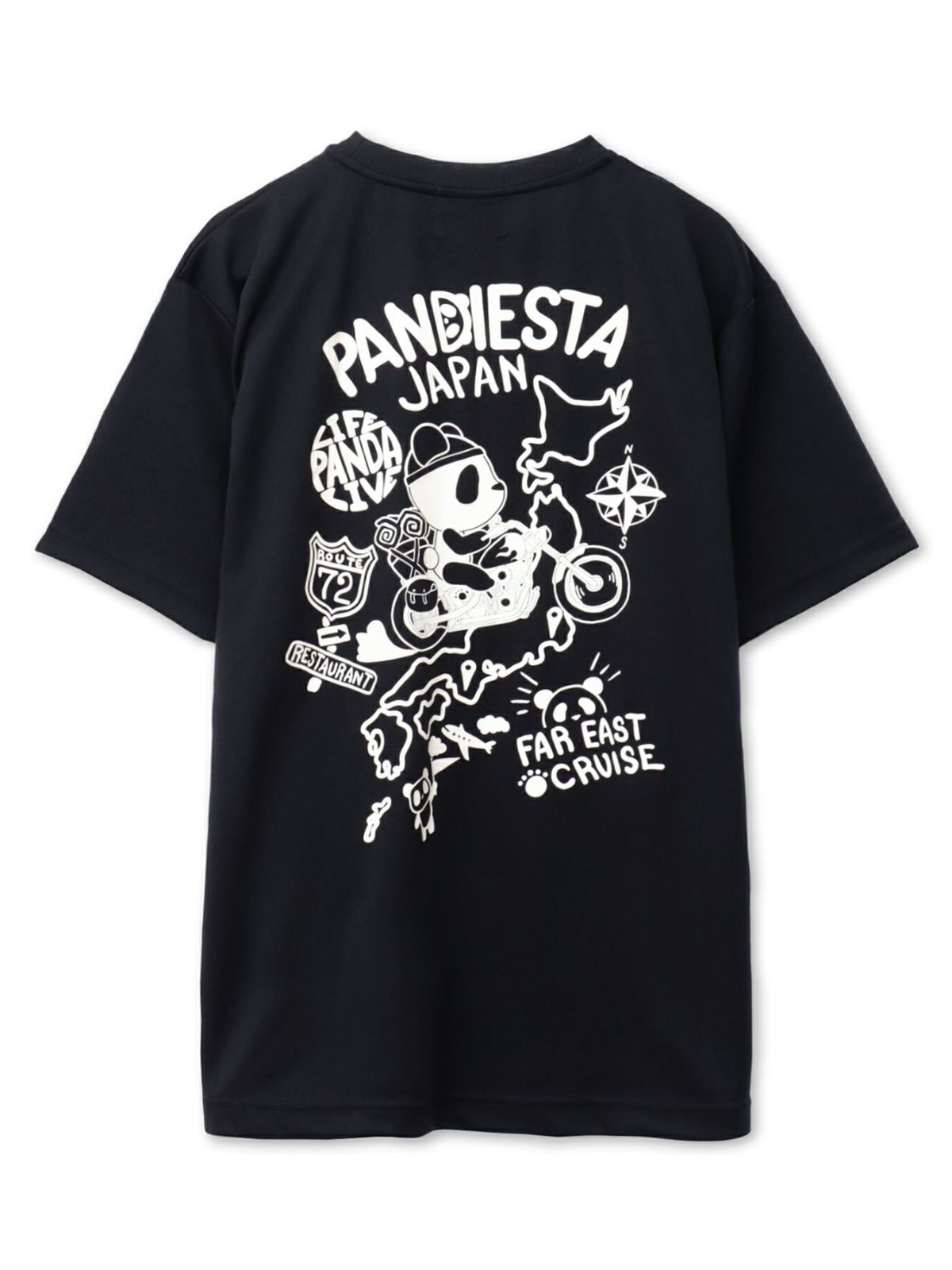 【PANDIESTA JAPAN】“日本縦断”DRYメッシュ素材Tシャツ