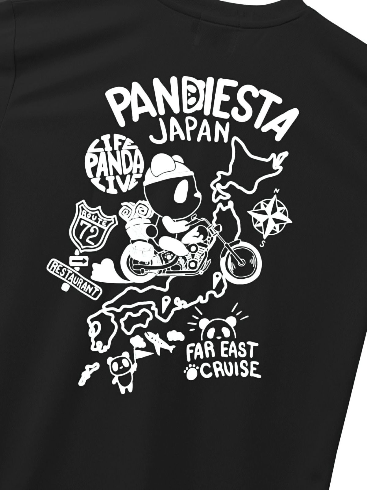【PANDIESTA JAPAN】“日本縦断”DRYメッシュ素材Tシャツ