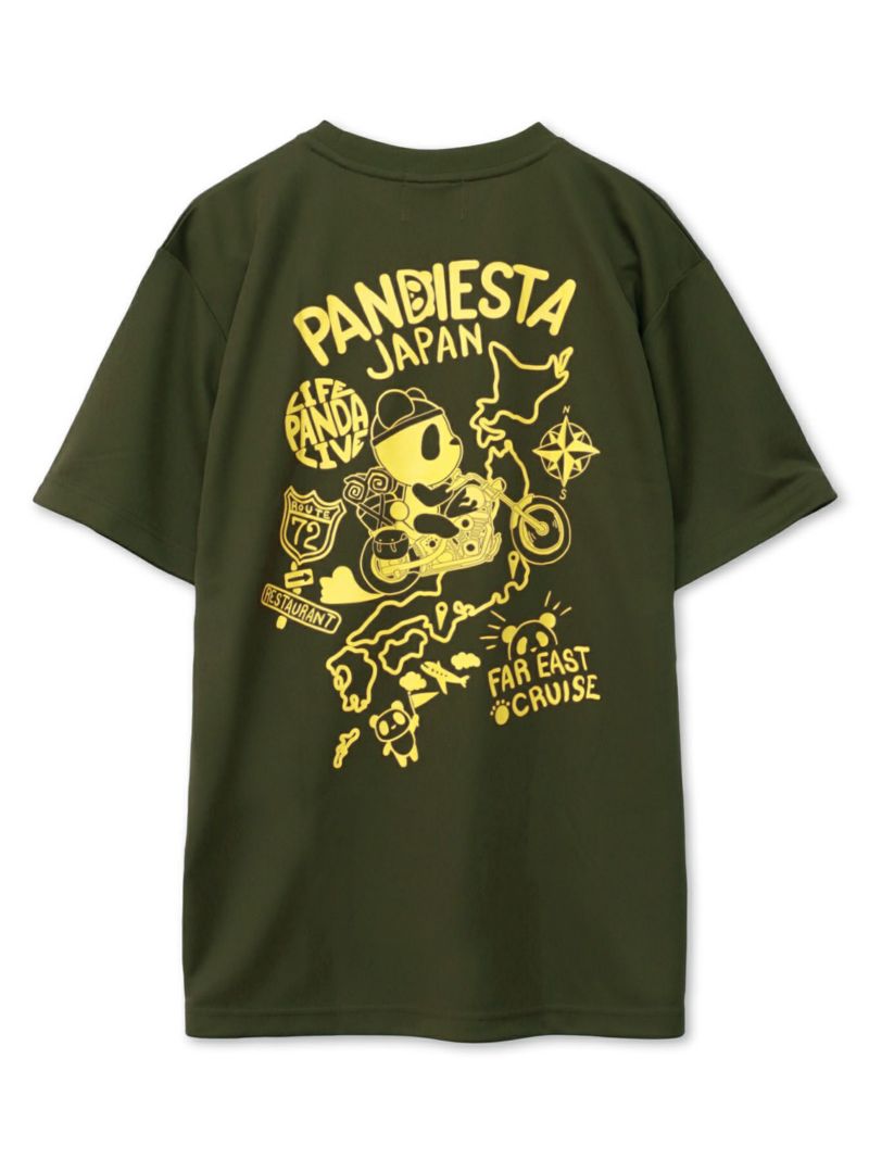 【PANDIESTA JAPAN】“日本縦断”DRYメッシュ素材Tシャツ