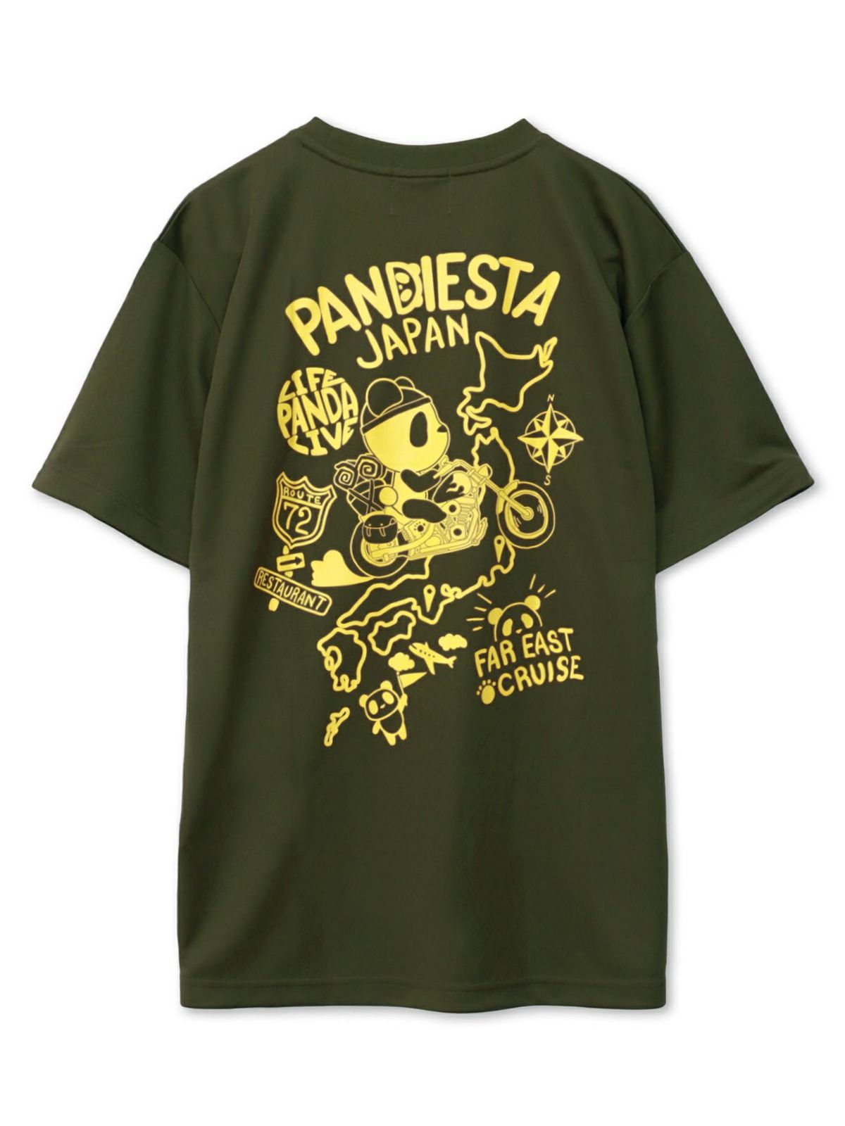 【PANDIESTA JAPAN】“日本縦断”DRYメッシュ素材Tシャツ