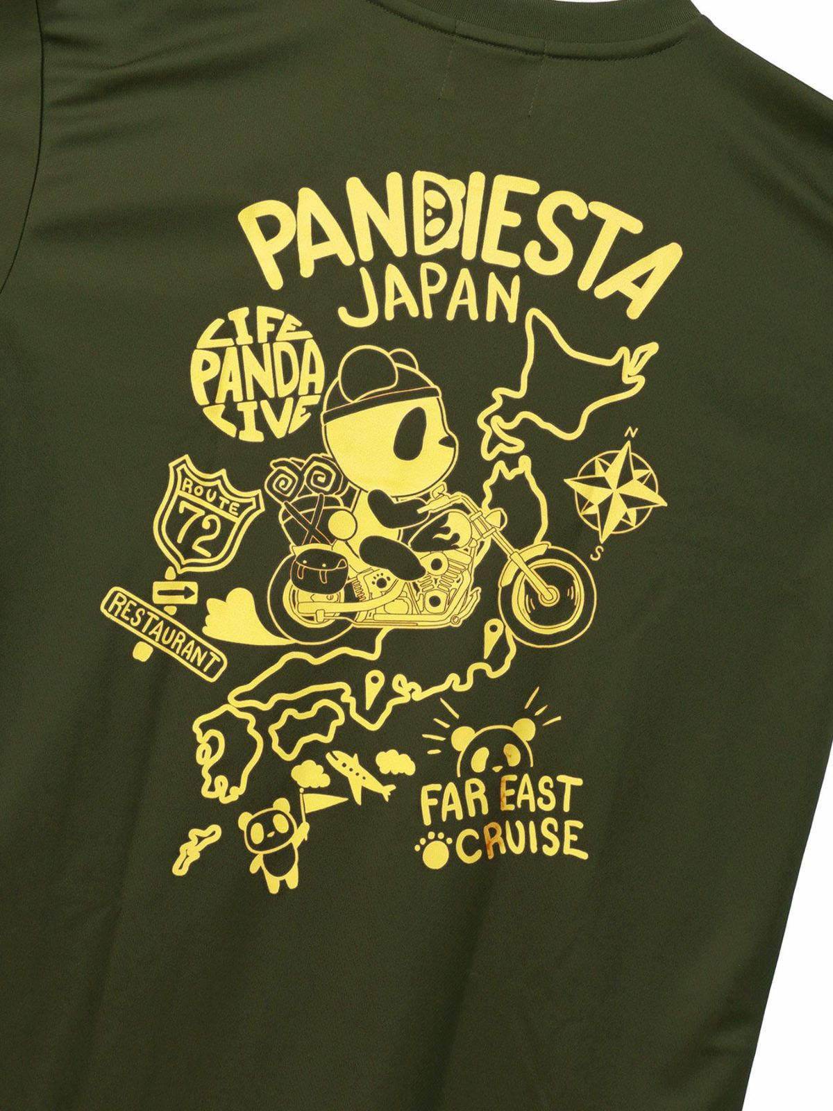 【PANDIESTA JAPAN】“日本縦断”DRYメッシュ素材Tシャツ