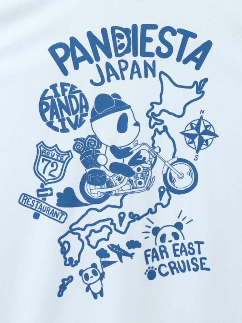 【PANDIESTA JAPAN】“日本縦断”DRYメッシュ素材Tシャツ