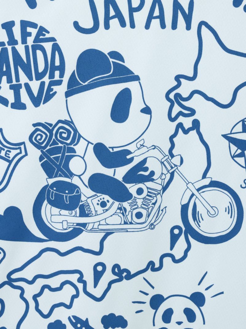 【PANDIESTA JAPAN】“日本縦断”DRYメッシュ素材Tシャツ