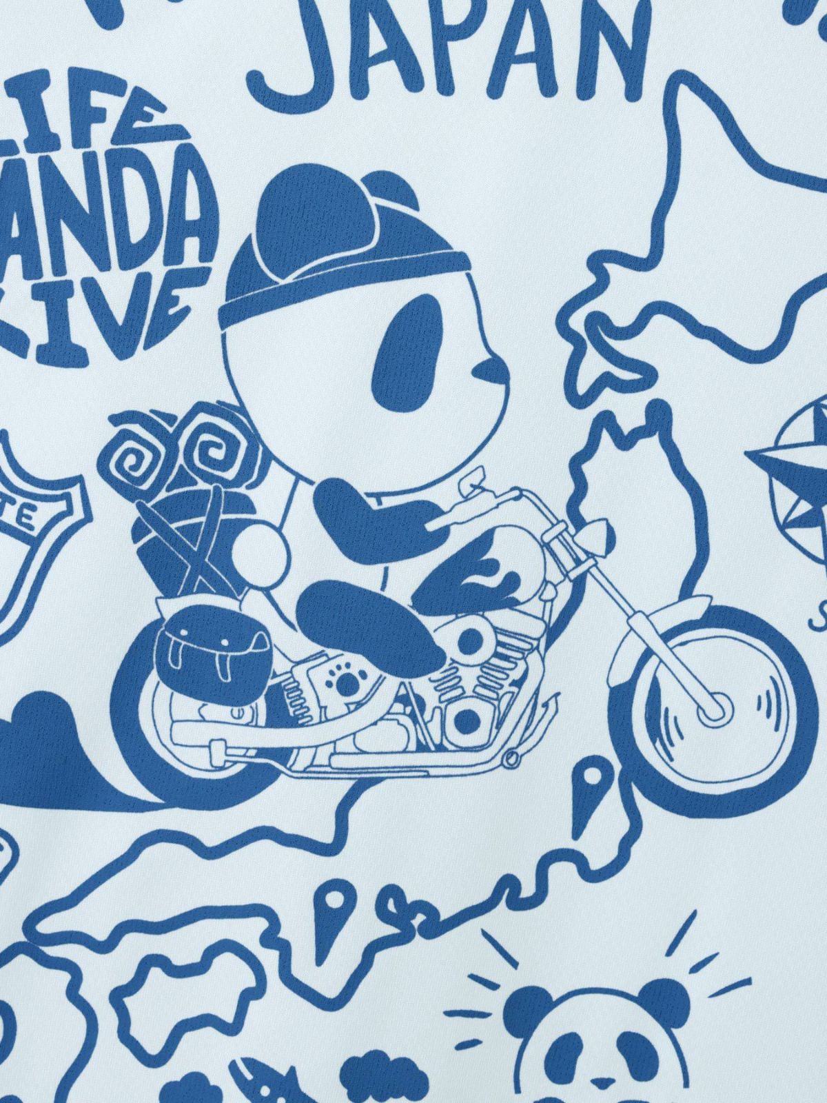 【PANDIESTA JAPAN】“日本縦断”DRYメッシュ素材Tシャツ