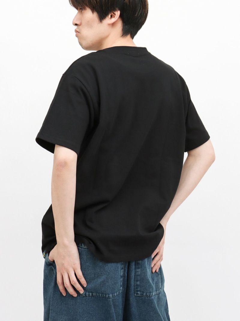 【moz】エルク線画プリントTシャツ〔別注〕