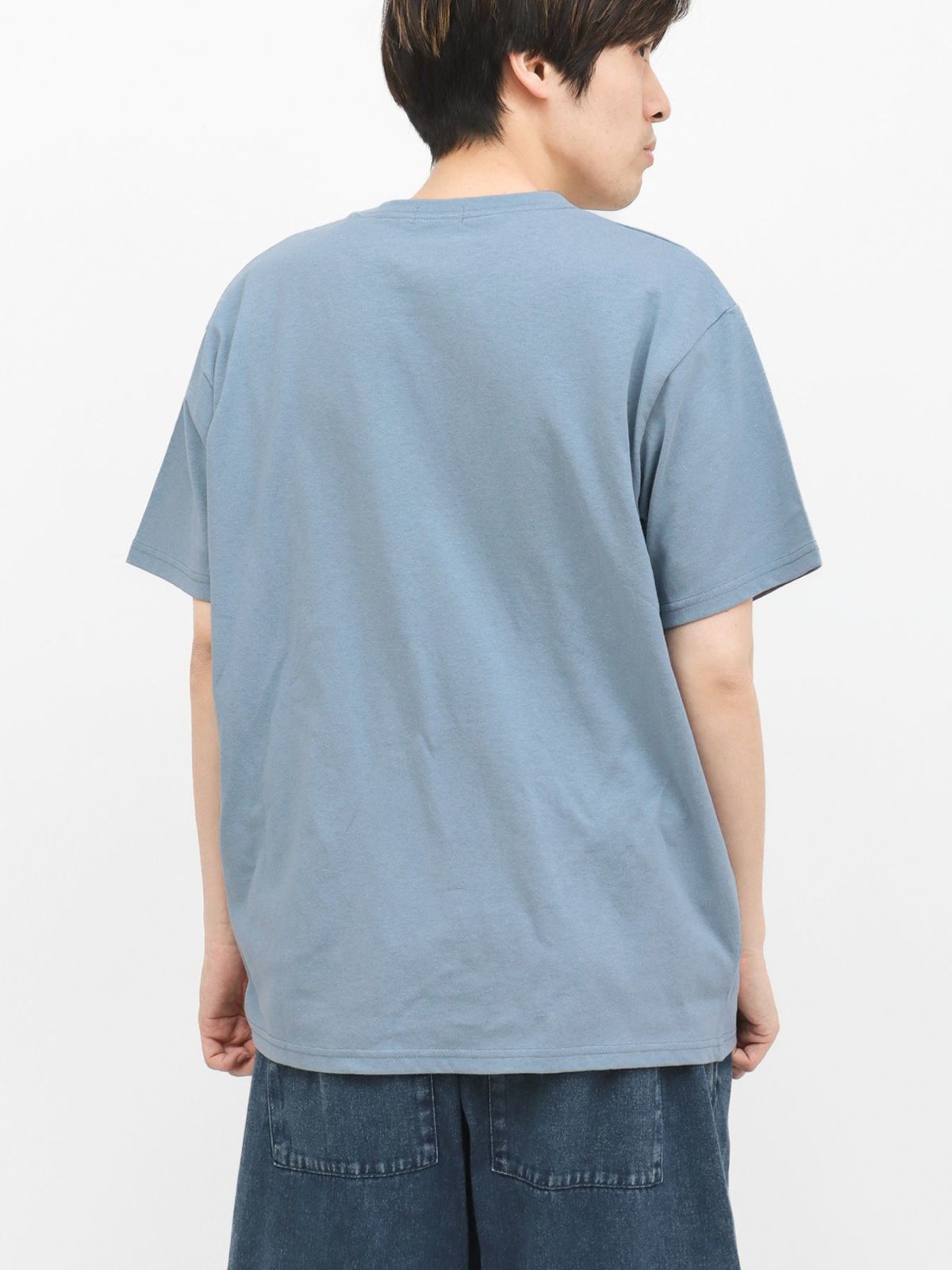 【moz】エルク線画プリントTシャツ〔別注〕