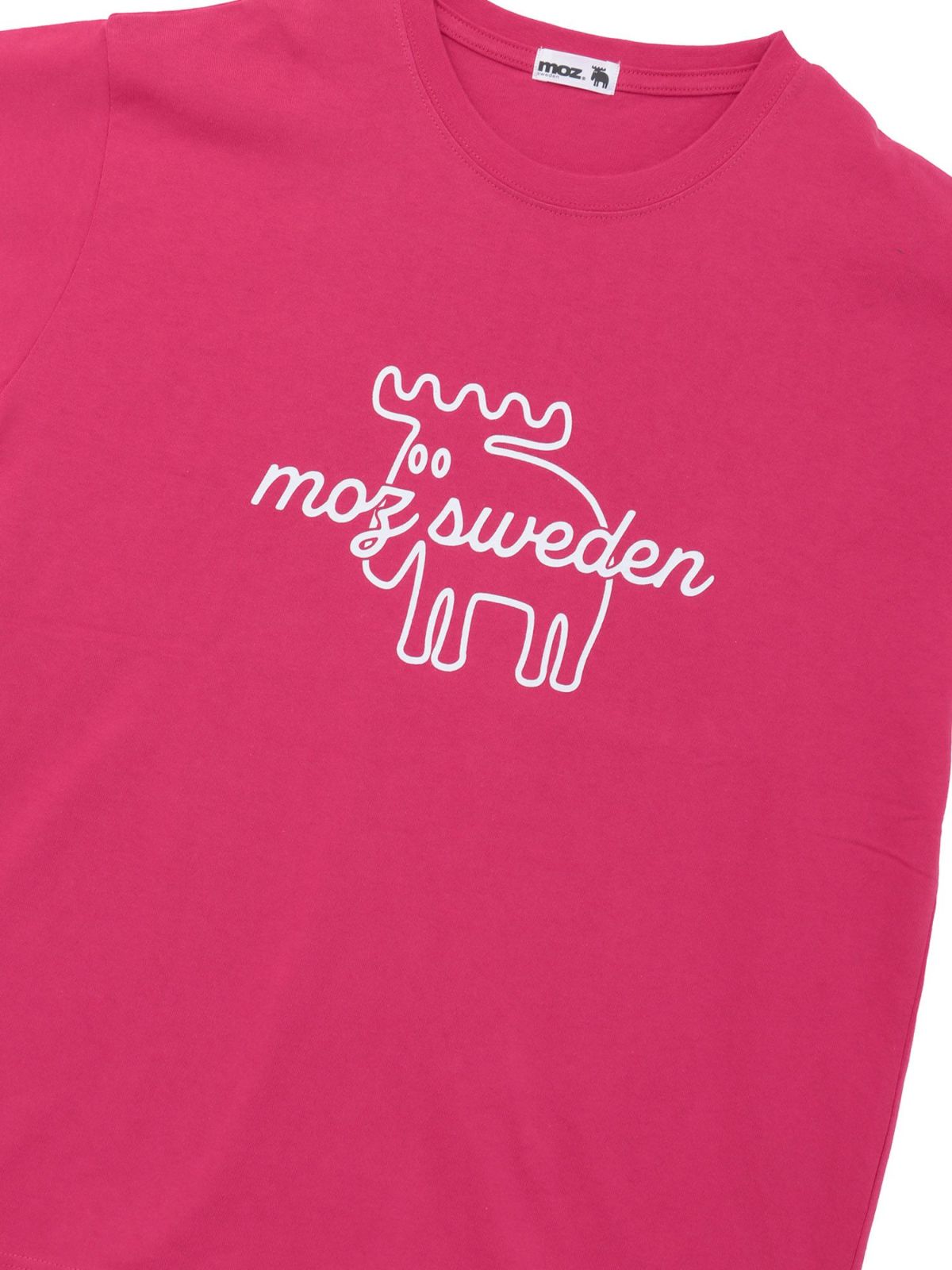 【moz】エルク線画プリントTシャツ〔別注〕