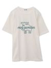 【moz】エルク線画プリントTシャツ〔別注〕