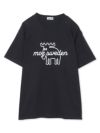 【moz】エルク線画プリントTシャツ〔別注〕