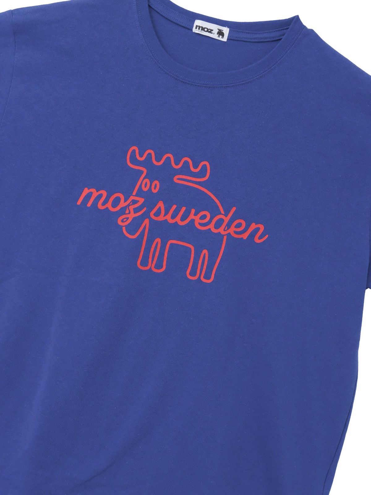 【moz】エルク線画プリントTシャツ〔別注〕