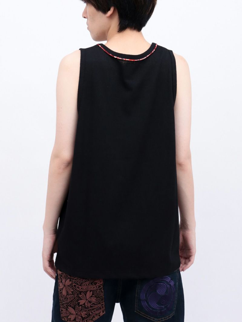 【雅結】和生地遣いタンクトップ