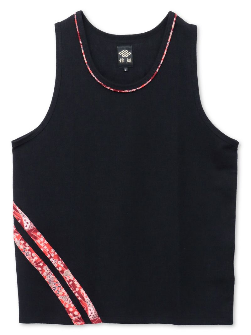 【雅結】和生地遣いタンクトップ