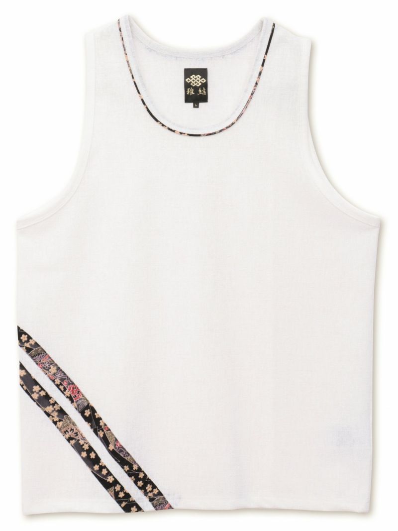 【雅結】和生地遣いタンクトップ