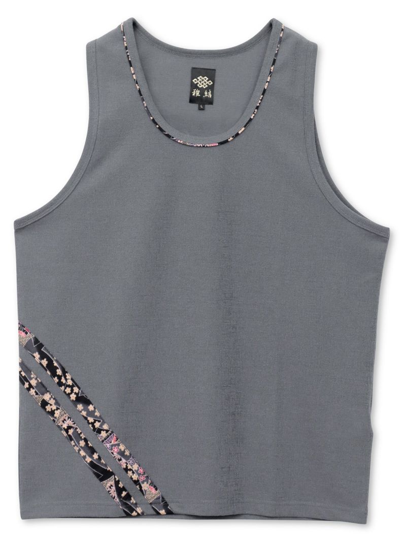 【雅結】和生地遣いタンクトップ