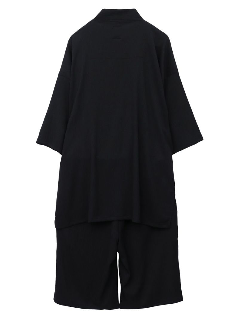 【雅結】桜刺繍 楊柳素材リラックス甚平