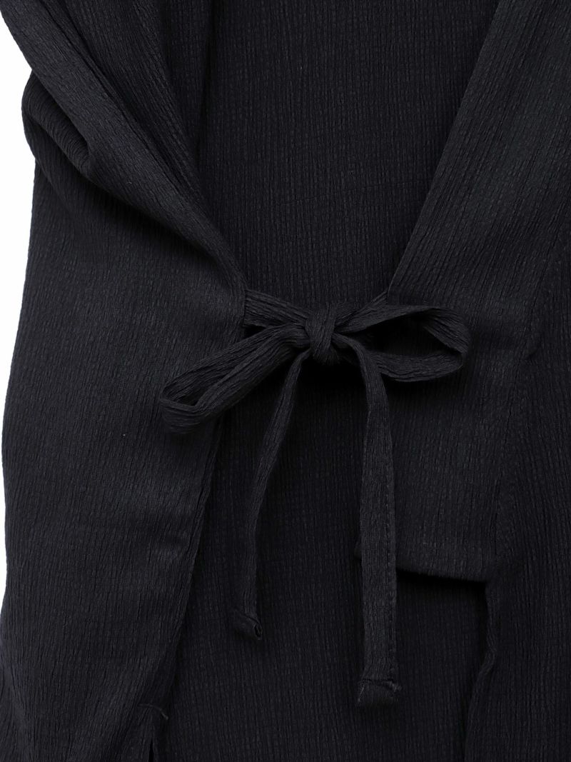 【雅結】桜刺繍 楊柳素材リラックス甚平