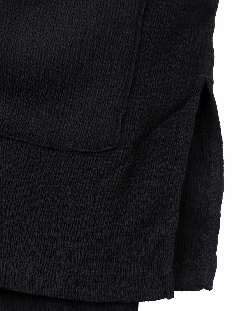 【雅結】桜刺繍 楊柳素材リラックス甚平