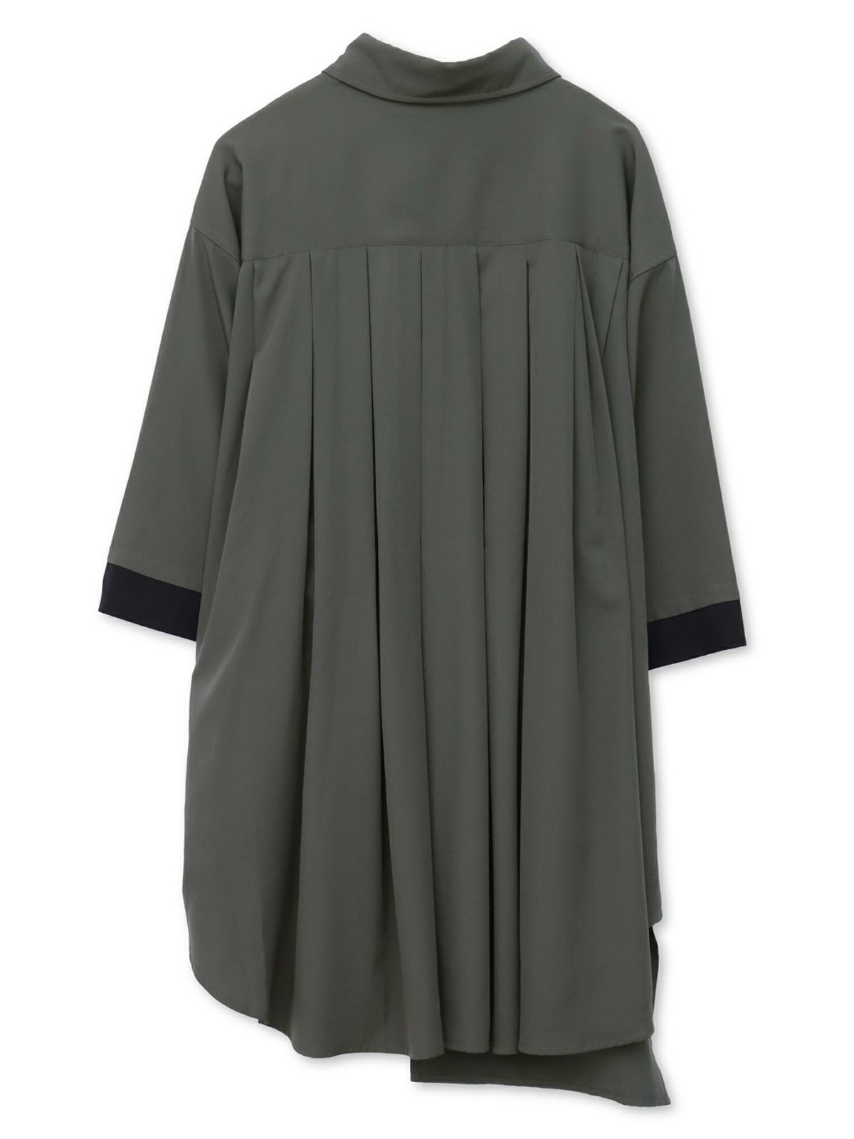 【雅結 -EN-】“狐面”総刺繍キモノスリーブ5分袖 変形シャツ