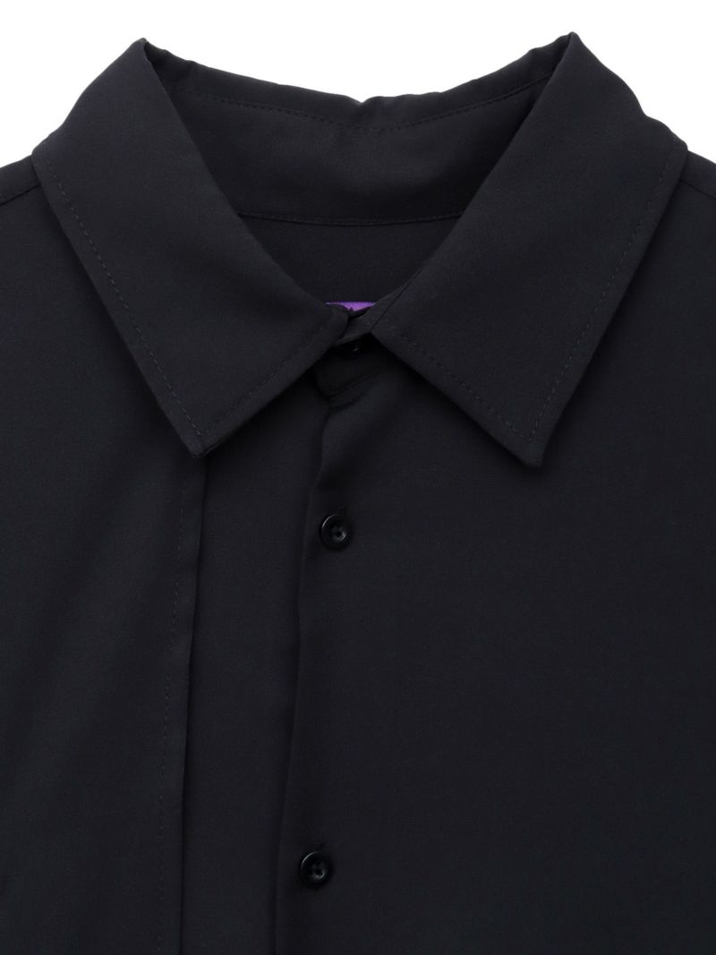 【雅結 -EN-】“狐面”総刺繍キモノスリーブ5分袖 変形シャツ