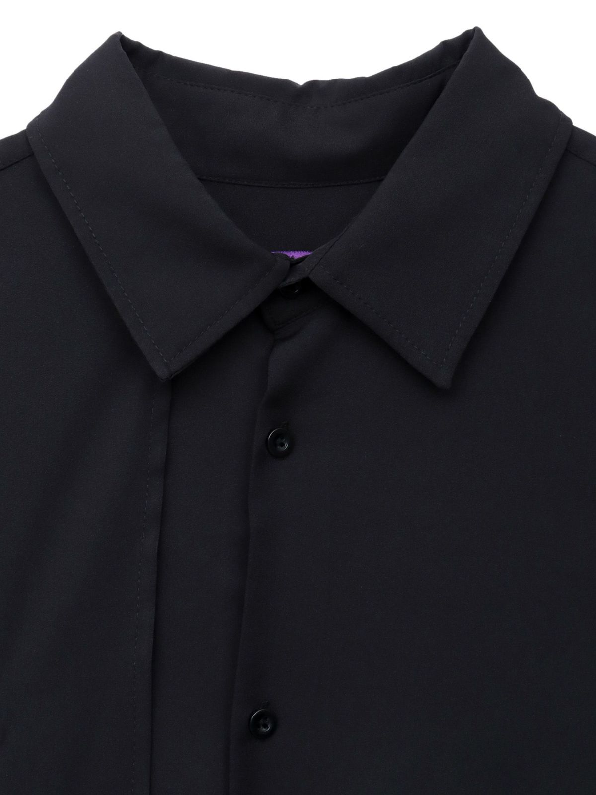 【雅結 -EN-】“狐面”総刺繍キモノスリーブ5分袖 変形シャツ